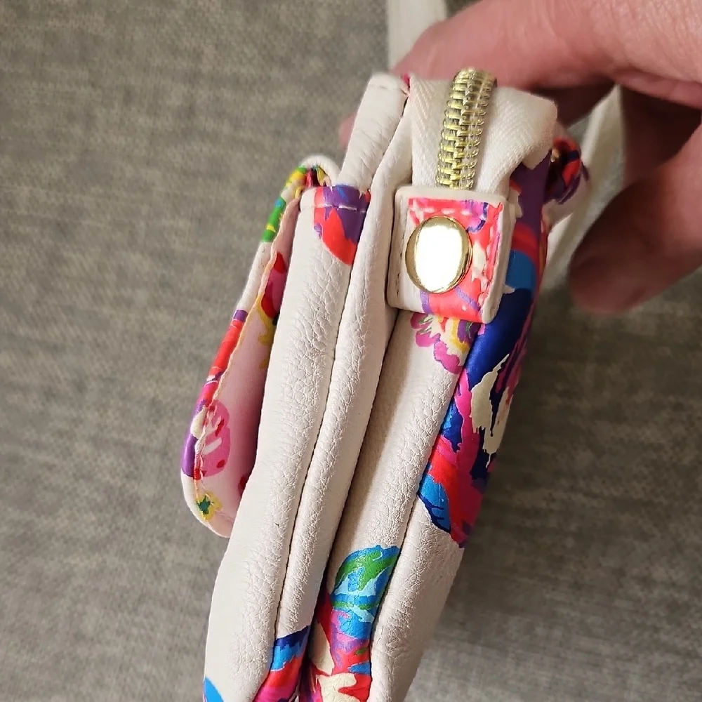 Betsey Johnson Cream and Multicolor Floral Crossbody Bag - Picture 7 of 14